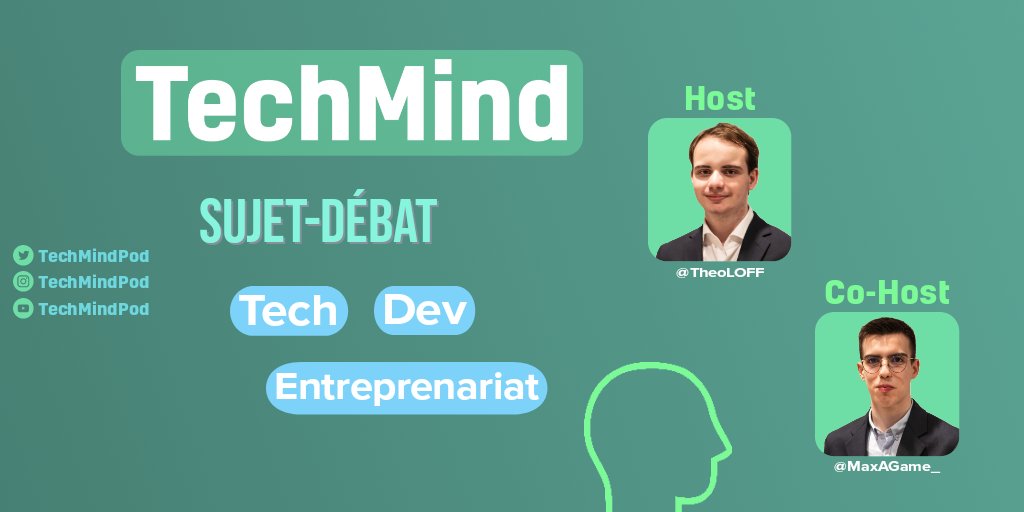 TechMindPod's tweet photo. Lancement de l'émission #TechMind, une émission orientée #tech généraliste, #developpement et #entreprenariat.

🔴 Diffusé sur #twitch en direct une fois par mois et disponible en #Podcast 2 fois par mois.

Suivez nous dès maintenant sur tous nos réseaux : https://t.co/4gu2GoGkG0 https://t.co/6mY1xfjsx8