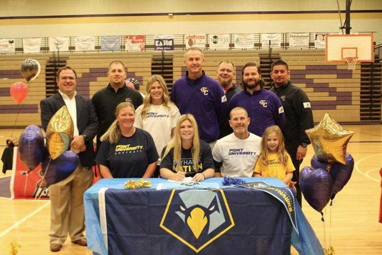 ECBJoiner's tweet photo. 💥We would like to Congratulate @AnsleyJoiner on her commitment to @PointUniv to continue her education and softball career. We would also like to thank @megregg5 and @kristyheesch for there part in making this happen! @EastCobbBullets 💥 🥎💪 https://t.co/JfvlxfP7o7