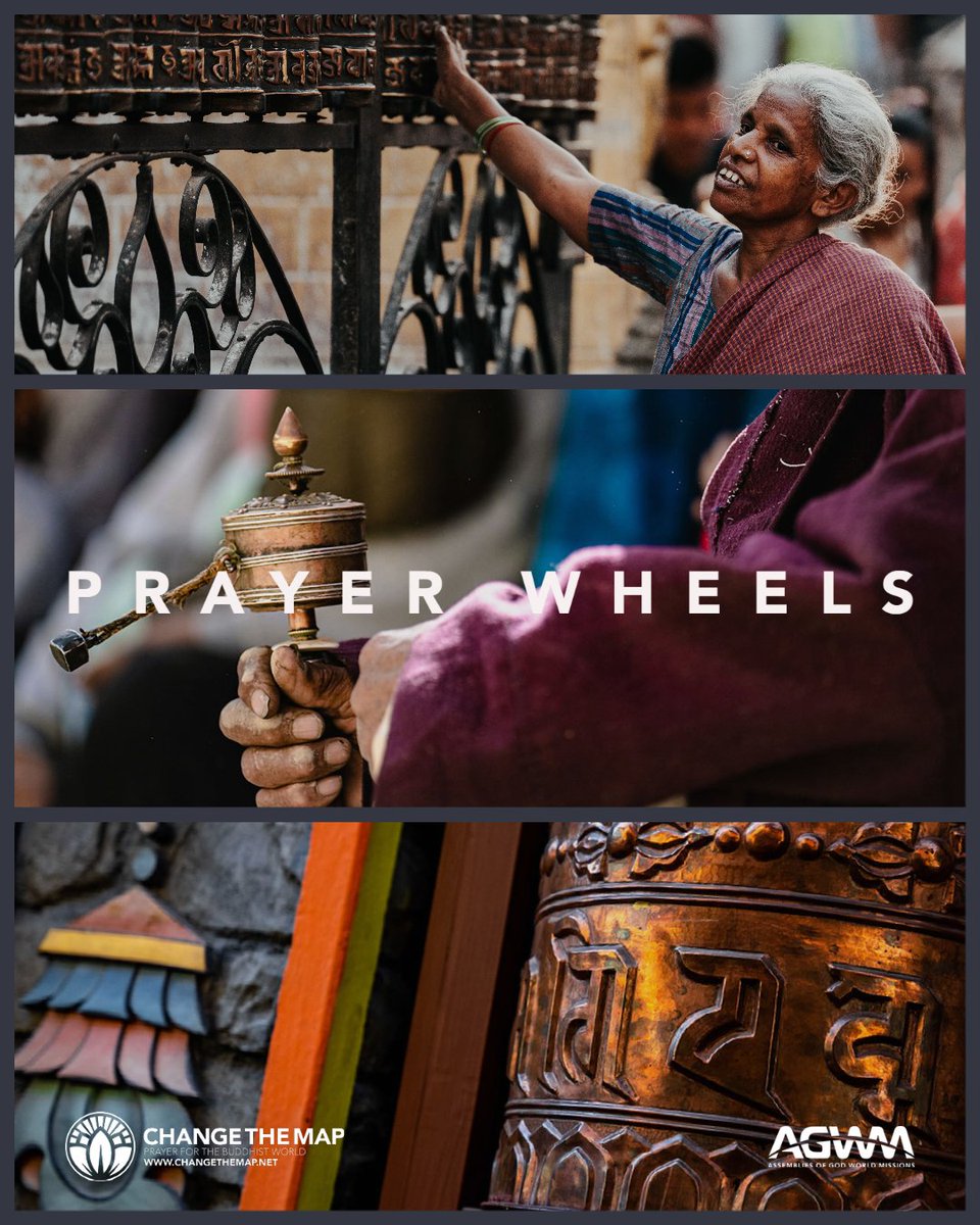 ChangeTheMap's tweet photo. Did you know?
Making Merit: Prayer Wheels

Pray that Buddhists would learn that only Jesus hears our prayers and brings salvation by grace through faith.

#pray #prayforbuddhists #changethemap #prayer #prayforasia #prayforsoutheastasia #missions #worldmissions https://t.co/5zt7hwhiZt