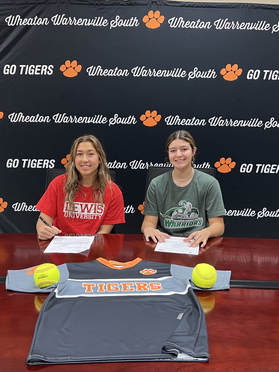 Congratulations to Katie Jensen (Lewis) and Marisa Lutes (Wisconsin Lutheran) on their Softball College Commitments. Good Luck over the next four years. #sempertigris