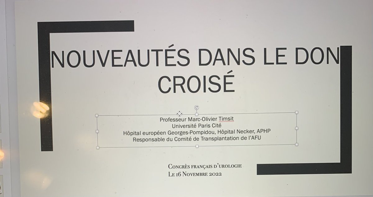 UrologieParis's tweet photo. Dans une heure, vous saurez tout sur le don croisé de rein et l’apport de la loi de bioéthique d’août 2021..
En plénière Havane #CFU2022 #CTAFU https://t.co/OVPgGlJCoC