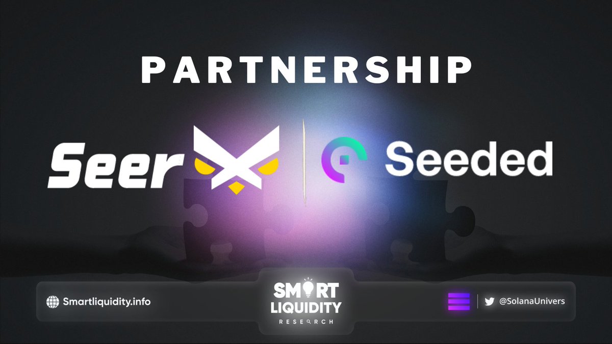 🔥<a href="/Seerxlabs/">SeerX</a>, a Web3 development laboratory, has partnered with <a href="/Seedednetwork/">Seeded Network</a>.

🔥#SeededNetwork is a borrowing and lending protocol with a twist on traditional #DeFi integration.

🔽INFO
seeded.network