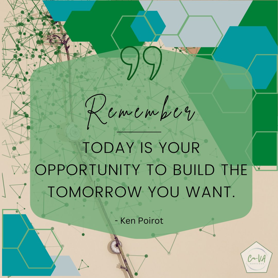 cmva_services's tweet photo. It's #MotivationMonday.

Gear up as we start another week. Never be discouraged as what Ken Poirot said, "Today is your opportunity to build the tomorrow you want."

Stay Tuned!

#Goals
#MotivationGoals
#CMVAServices https://t.co/S6QJPYGvZN