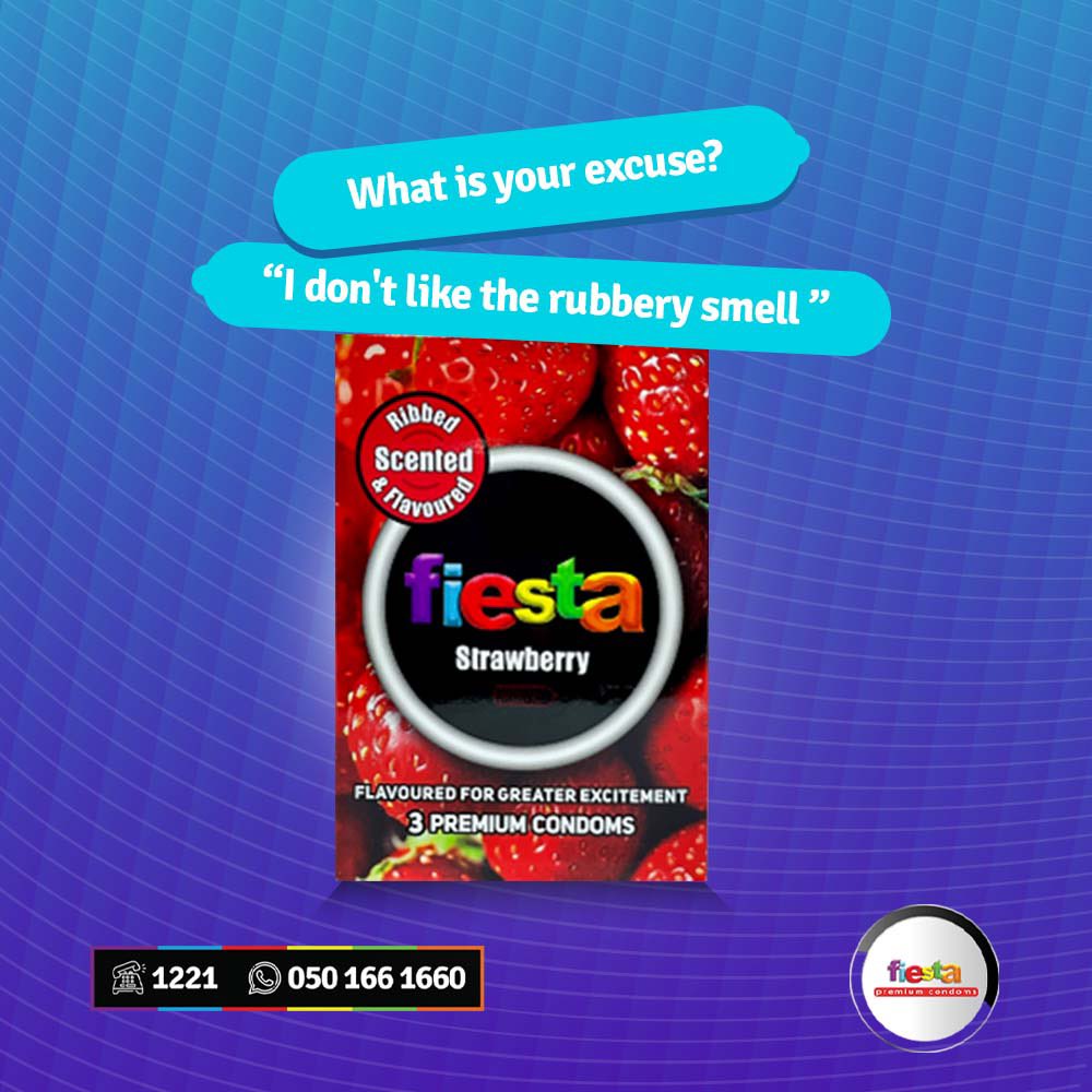 FiestaCondomsGH's tweet photo. No more excuses! Fiesta Strawberry 🍓 Condoms smell so good that you are tempted to eat (but don't eat😂)
Add the sweet smell to all your sessions
#FiestaCondomsGH
#ChangeYourStyleEvenMore https://t.co/Uu2ZdqKh2D