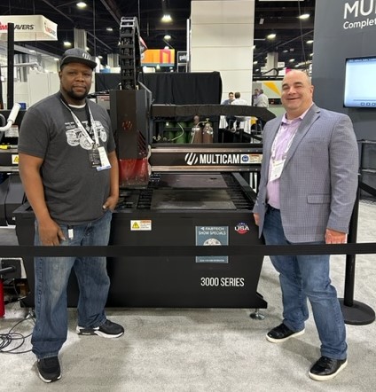 PicoChemical's tweet photo. One Team, One Dream. #PICO Metalworking Division product manager, Mike DeLisa joins Rashad Galloway of #MULTICAM at the #FABTECH2022 show. Thank you, Rashad. We look forward to a great 2023 with you and your #TEAM. https://t.co/QvFgQzBB0Z