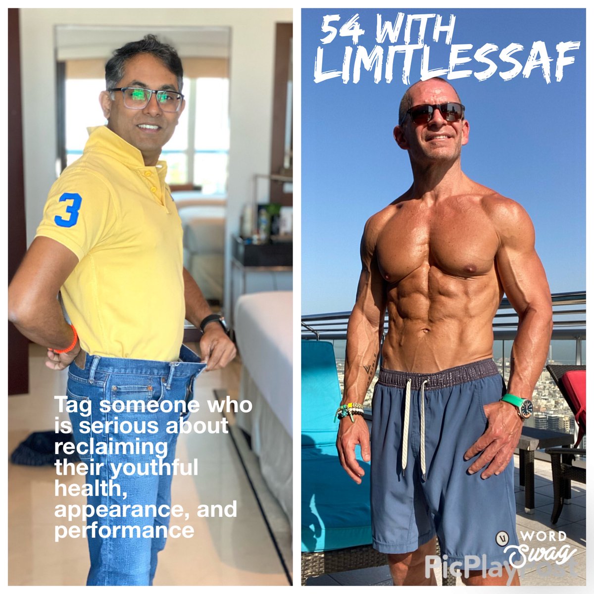 adamfiore111's tweet photo. Announcing the #LimitlessAF 5 Day Intensive Transformation Experience for High Performers Who Want to Reclaim Their Youthful #Health and #Performance. Read all the details at https://t.co/XrVQ6rzFiI or https://t.co/oaRkfiCy5L
#antiaging @JeffBezos @elonmusk @chamath @Jason @oprah https://t.co/4eo3N5Z7j0