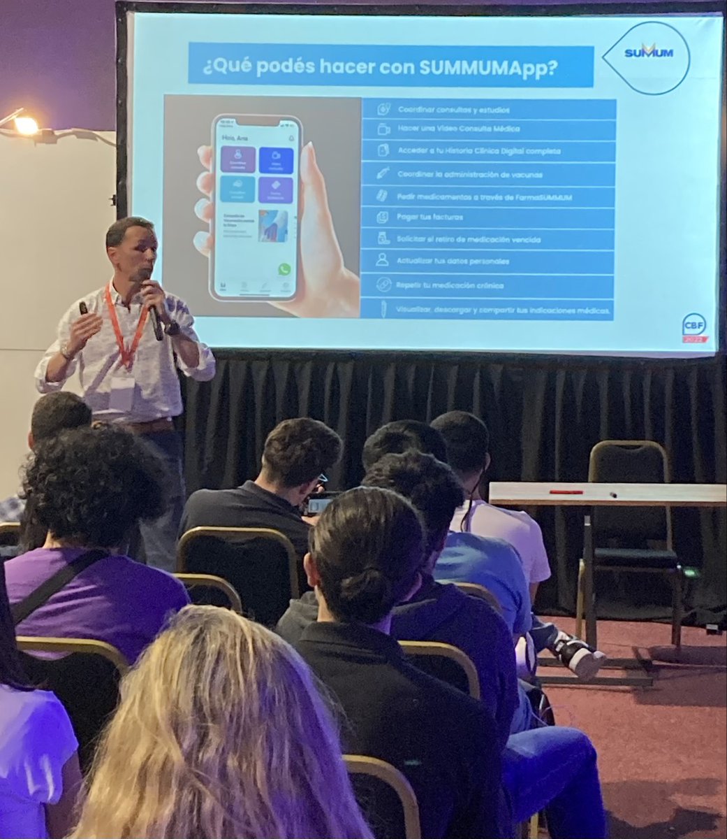 SummumUY's tweet photo. SUMMUM participó del @CutiUy Business Forum con una exposición a cargo de Miguel Condon, Gerente Comercial. En la misma se compartieron ideas sobre como retener el talento y experiencias de clientes corporativos.
#CBF2022 https://t.co/5g0eLK0129