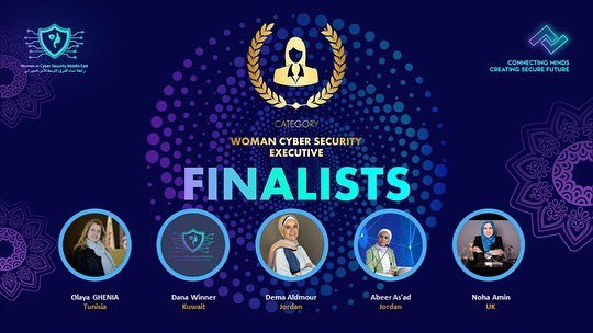 WiCSME's tweet photo. Here are our #WiCSME2022 Women Cyber Security Executives ๐คฉ
These dynamic women have broken the glass ceiling in the corporate world and reached an executive position, with noticeable impact improving cyber security status in her own organization or the industry at large ๐ซ https://t.co/6fODI1JvNW