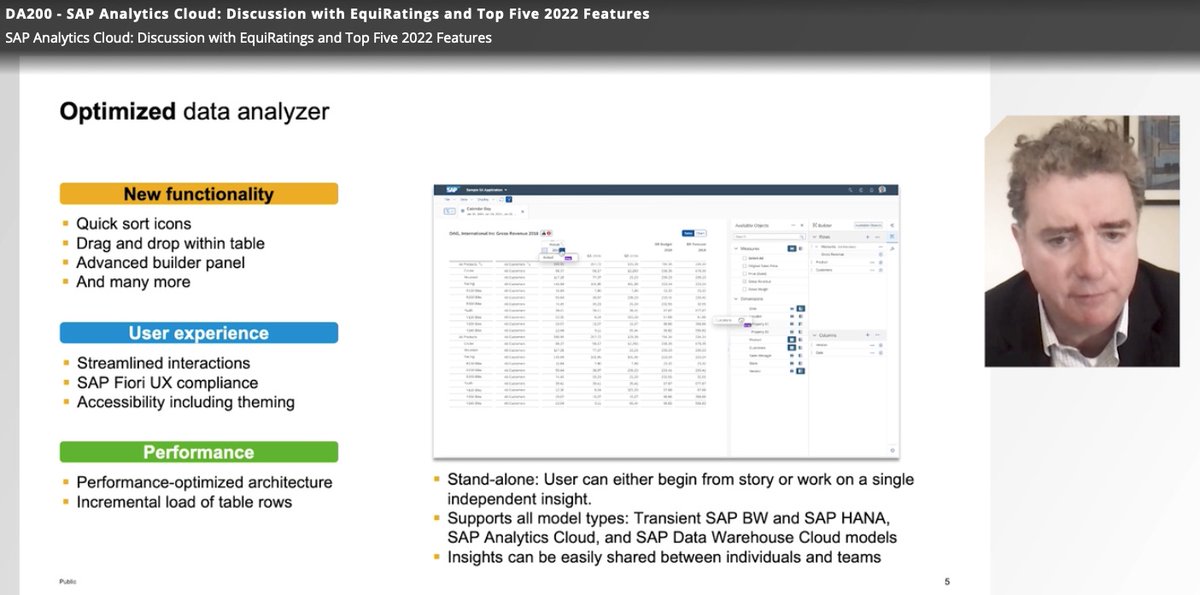 xjhacking's tweet photo. Let’s see if the Data Analyzer is good enough in 2023Q1 to replace the Explorer mode. This is crucial, as the Optimized View Mode (OVM) will not support Explorer, and OVM is a prerequisite to make use of all new features incl the Unified Story Mode! #SAPTeched #SAPAnalyticsCloud https://t.co/aGvtpa4bKQ