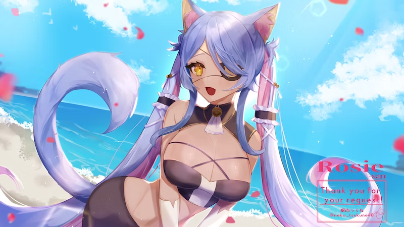 PokiSea_'s tweet photo. Neko Meatball is open for commissions on Skeb for 7500¥ (54 USD). Please check out their art! #PokiseaSkeb #Skeb https://t.co/FNqo83J47e
