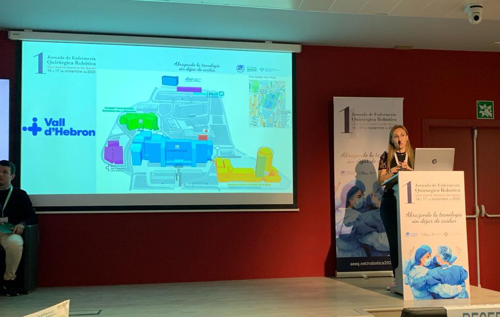 NuRieta_G's tweet photo. @vallhebron en la 1ª Jornada #BCNRobotica “Impacto de la cirugía robótica en el servicio de Esterilizacion”
#InfermeriaQuirurgica #EnfermeriaQuirurgica
@COIBarcelona @hospitalclinic @AeeqSpain https://t.co/9DBN4HStUt