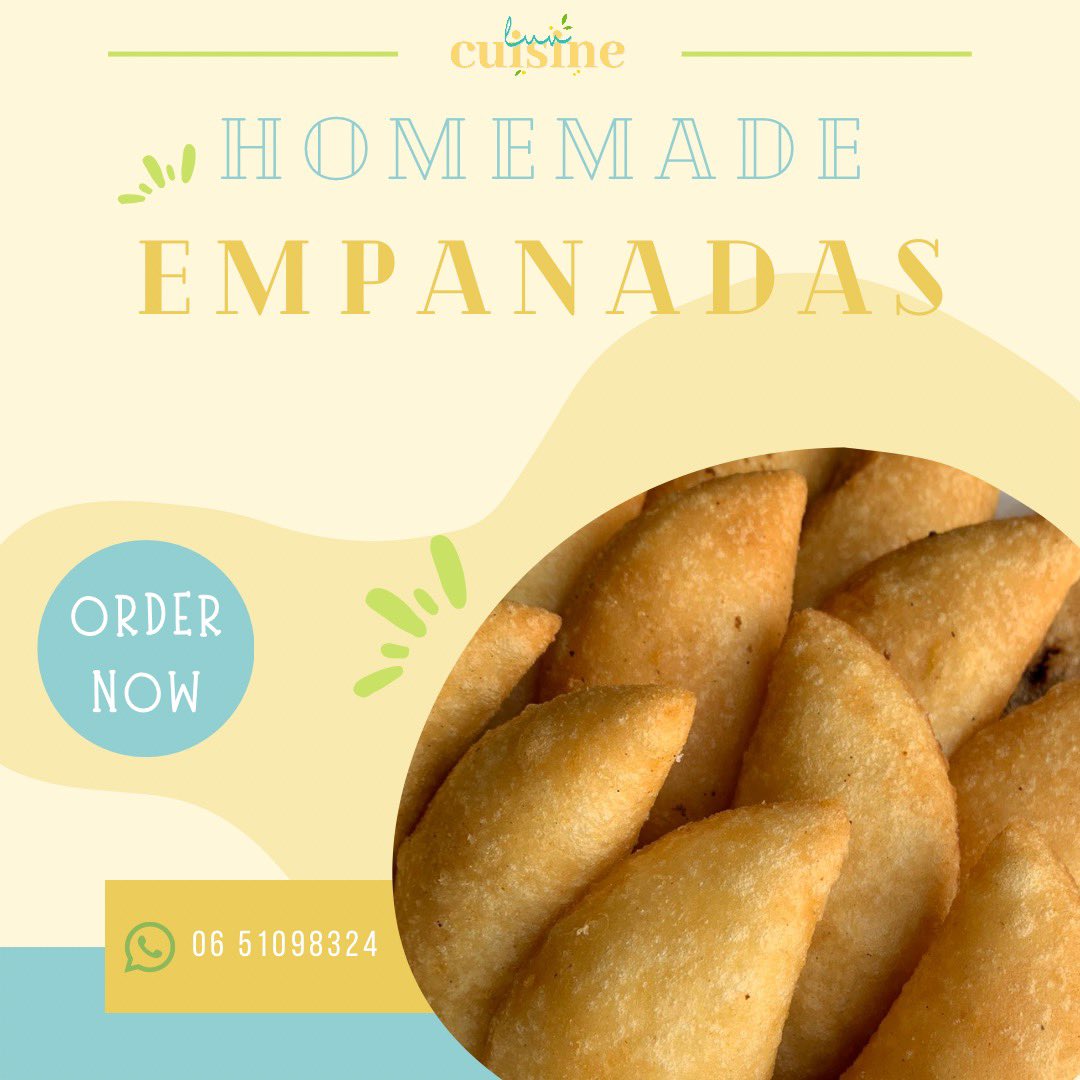 mkochoa_'s tweet photo. EMPANADAS SALE💚🤩💛
Saturday, November 26th. 
Only taking orders via Whatsapp &amp; you’ll be able to place your order until Thursday, November 24th. 

📍The Hague

❗️More info on my insta page @luvcuisine https://t.co/AA9C2dNnY9