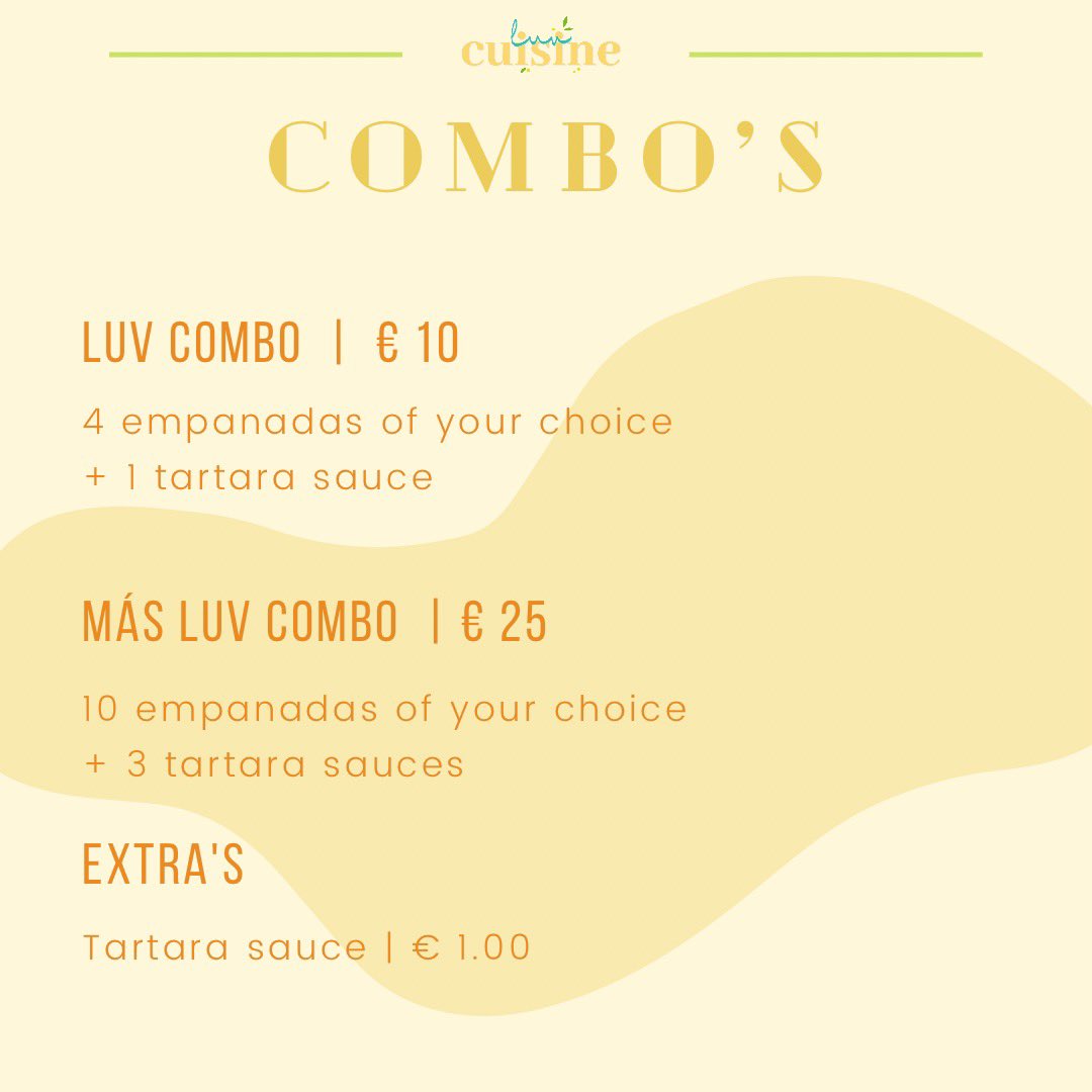 mkochoa_'s tweet photo. EMPANADAS SALE💚🤩💛
Saturday, November 26th. 
Only taking orders via Whatsapp &amp; you’ll be able to place your order until Thursday, November 24th. 

📍The Hague

❗️More info on my insta page @luvcuisine https://t.co/AA9C2dNnY9