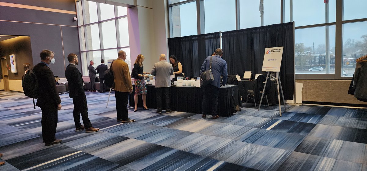 CDRmagazine's tweet photo. CDR is in #LondonOntario this morning ready for the #BestDefenceConference. Lots of great content on the schedule including a @CanadianForces Mini Outlooks. If you're attending, make sure to drop by the CDR booth to pick up a copy of our latest issue. https://t.co/XoAM7tQt6O