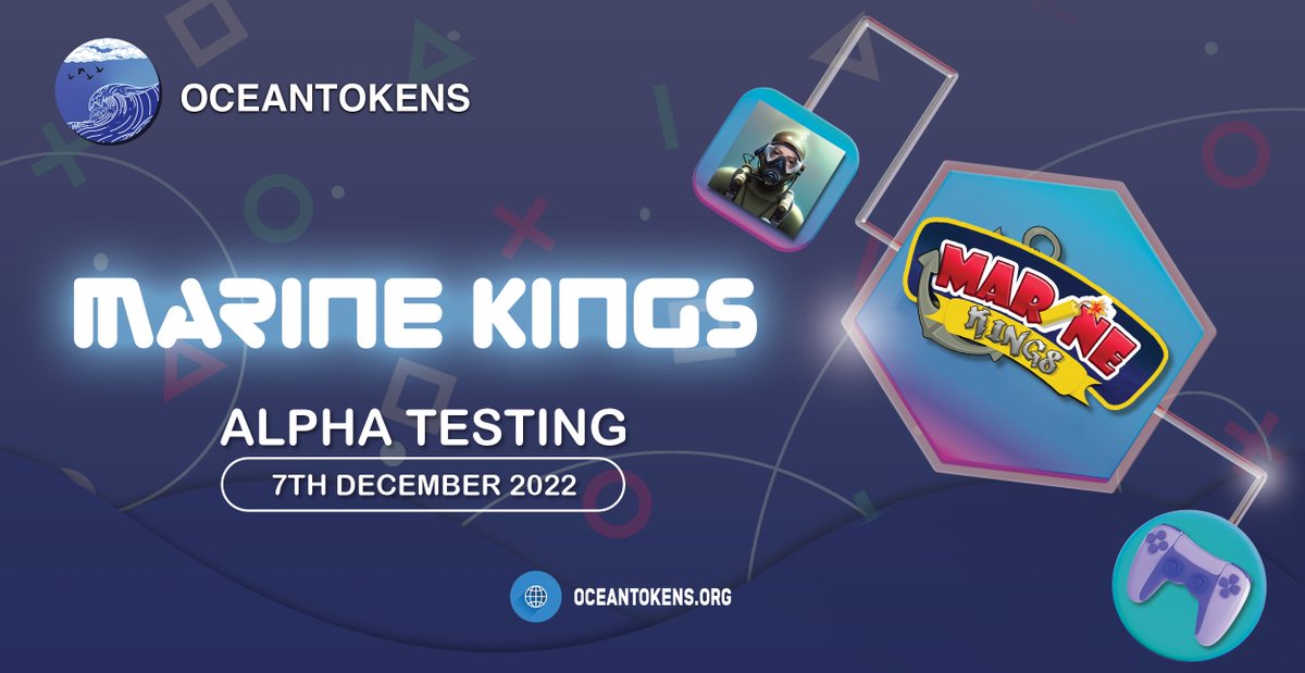 MarineKings #PlayToEarn #NFT game on #Stellar AlphaTest is schedules for 7th December 2022

20 testers will share a price pool of $400 and the highest score will get a rare #Alana #NFT and $50

Buy a character:
forms.gle/CXZih6ZPWxsXrq…

join our community: t.me/oceantokensoff…