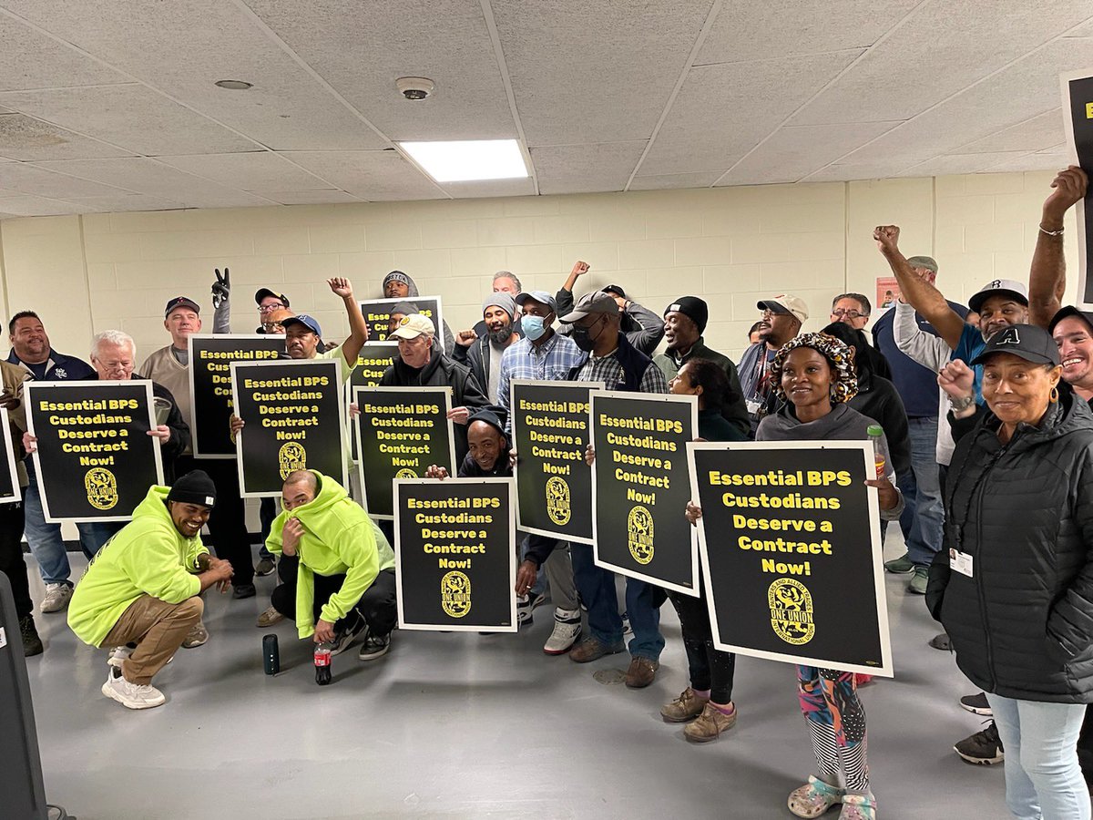 BPSCustodians's tweet image. Solidarity: Custodians across Boston have been keeping our schools clean, safe, &amp;amp; healthy for over two years without a contract. Custodians deserve a contract Now! @MayorWu @maura_healey @svilleskipper @EdforBoston @VoteRussell