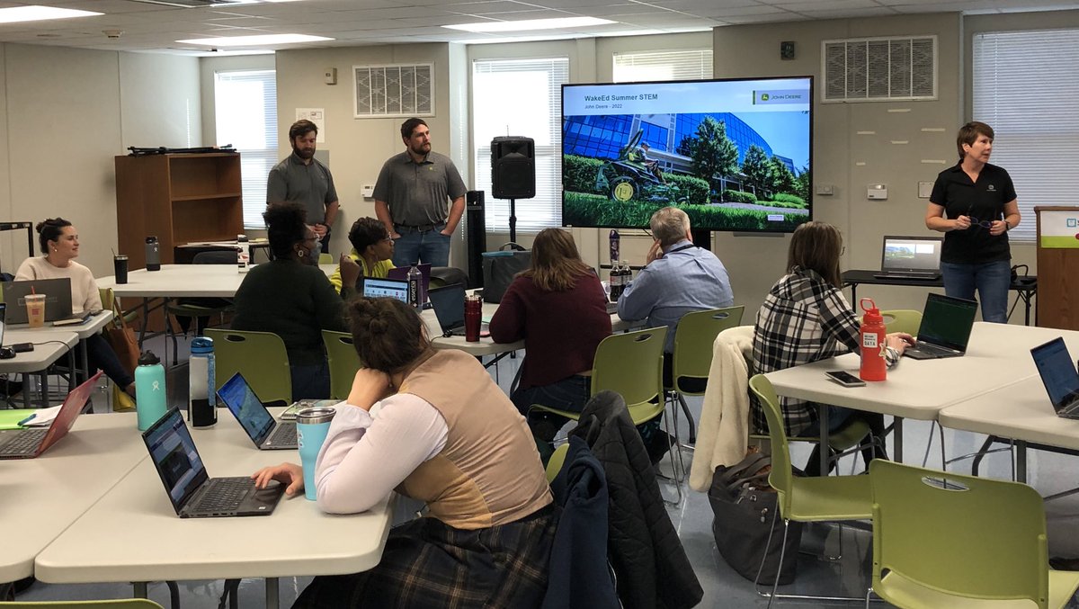 Erin Gannon (@eringannon) on Twitter photo We are joined by today for #WakeEdSummerSTEM Day 7 by <a href="/JohnDeere/">John Deere USA</a>. So grateful for the opportunity to work with businesses and think about how we can better prepare students for their future in the workforce. <a href="/wakeedpa/">WakeEd PARTNERSHIP</a> @STEM_WCPSS We are joined by today for #WakeEdSummerSTEM Day 7 by <a href="/JohnDeere/">John Deere USA</a>. So grateful for the opportunity to work with businesses and think about how we can better prepare students for their future in the workforce. <a href="/wakeedpa/">WakeEd PARTNERSHIP</a> @STEM_WCPSS
