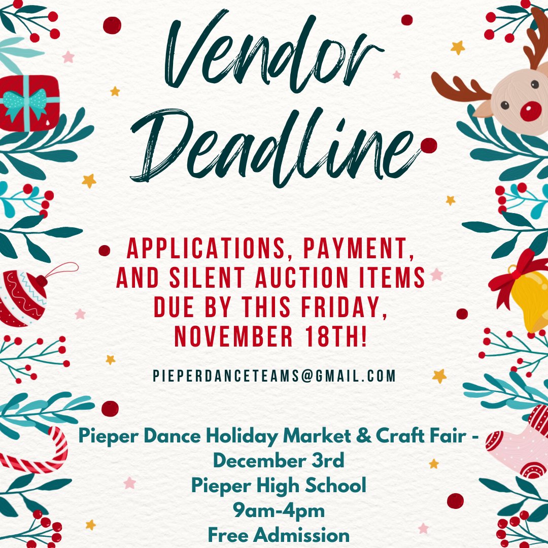 PHS_DanceTeams's tweet photo. https://t.co/wtzEXWOlTq Deadline is Friday!!! https://t.co/vyfyGWEDYl