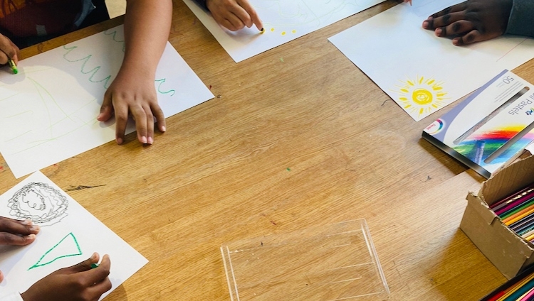 This week we had the first of our series of creative sessions with <a href="/MellandHigh/">Melland High School</a> 🖼️✍🏾

#collaborativeart #artsession #youthcharity #artandwellbeing