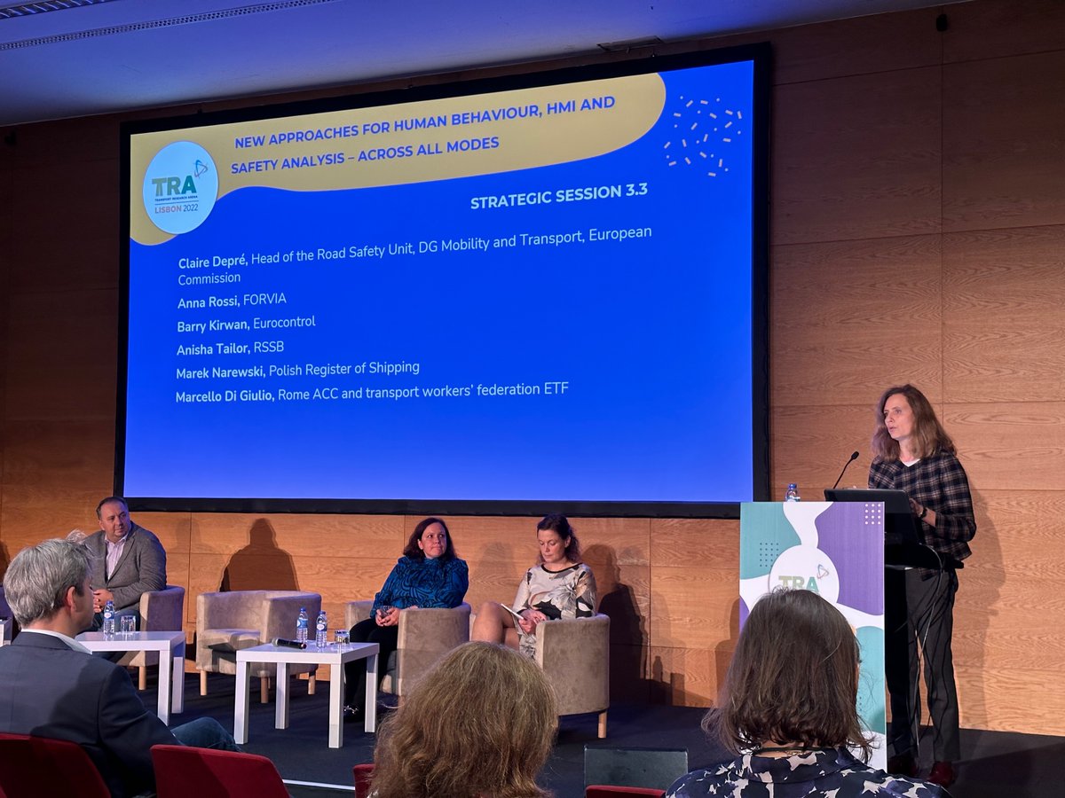 CLEPA_eu's tweet photo. 🚘🧍🇪🇺"An important dimension contributing to #roadsafety is the development of new vehicle technologies that have a clear understanding of the human behaviour", says Anna Rossi, Technology Partnerships Director at @Faurecia and CLEPA's R&amp;I WG Chair

#TRA2022 #mobilityinnovation https://t.co/GiYYtrn5CJ