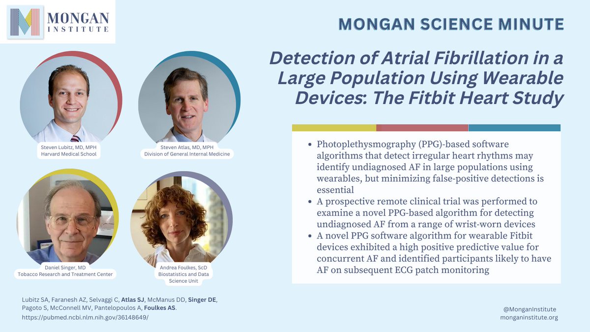 Mongan Institute (@monganinstitute) on Twitter photo #MonganScienceMinute featuring @satlas60 @steven_lubitz Daniel Singer, MD, and Andrea Foulkes, ScD <a href="/MGHbiostat/">MGH Biostatistics</a> <a href="/MGH_DGIM/">MGH Division of General Internal Medicine</a> <a href="/MGH_TRTC/">MGH Tobacco Research and Treatment Center</a> pubmed.ncbi.nlm.nih.gov/36148649/ #MonganScienceMinute featuring @satlas60 @steven_lubitz Daniel Singer, MD, and Andrea Foulkes, ScD <a href="/MGHbiostat/">MGH Biostatistics</a> <a href="/MGH_DGIM/">MGH Division of General Internal Medicine</a> <a href="/MGH_TRTC/">MGH Tobacco Research and Treatment Center</a> pubmed.ncbi.nlm.nih.gov/36148649/