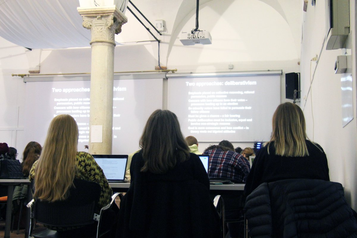 gchumanrights's tweet photo. #GCEurope students just concluded their 9th week of the European Master in Human Rights and Democratisation (EMA)

💡Topic: History and Philosophy of #HumanRights and Democratisation https://t.co/ojg2cUDZ5T