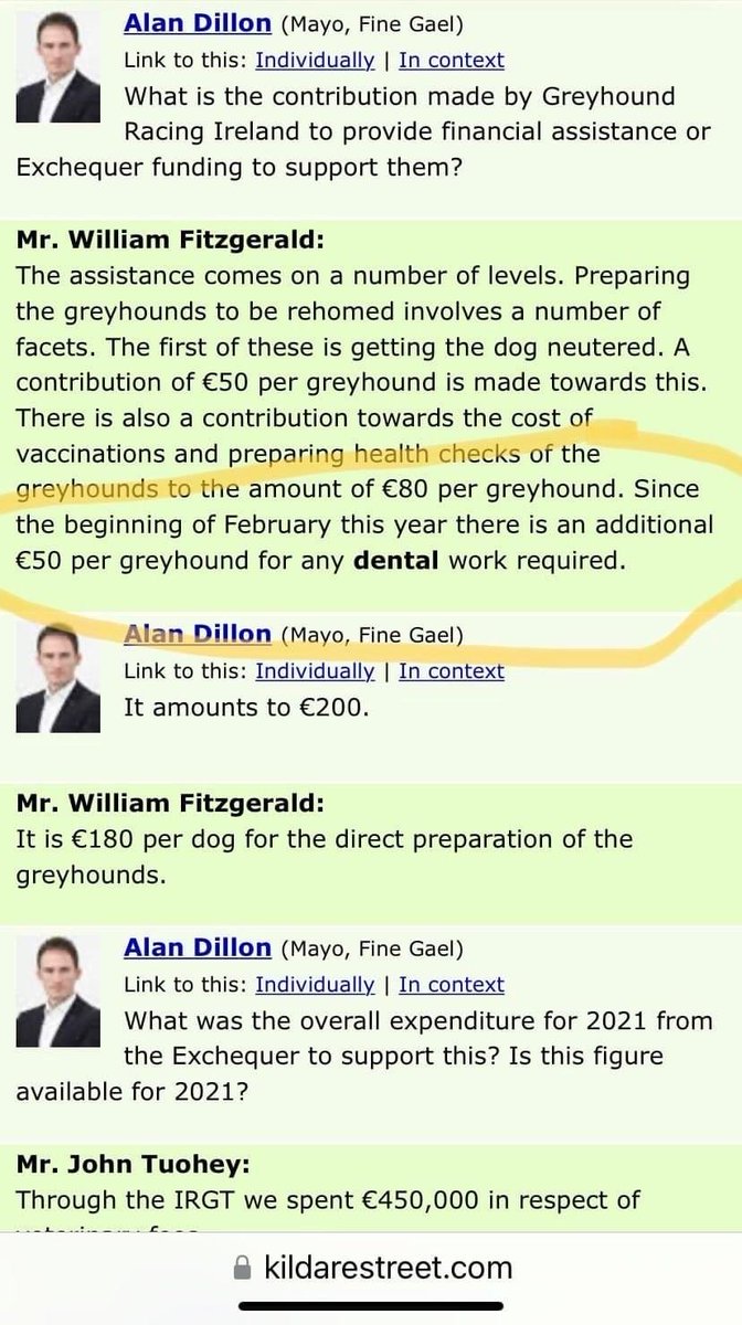 The State pays for Children to have TWO check ups in an entire childhood through the HSE.

If only children were Greyhounds, they’d get a free dental check up once a year. 

Priorities? 

⁦<a href="/Alan_Dillon/">Alan Dillon</a>⁩ ⁦<a href="/FergalBowers/">Fergal Bowers</a>⁩ ⁦<a href="/IrishDentists/">Irish Dental Associ</a>⁩ ⁦<a href="/davidcullinane/">David Cullinane T.D.</a>⁩