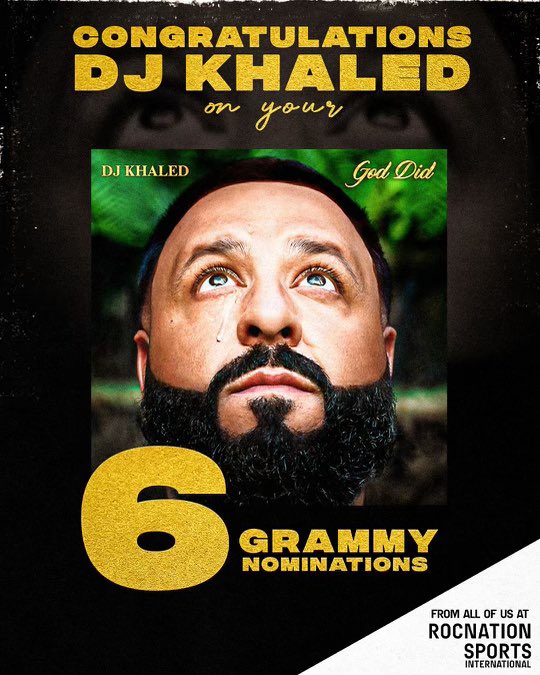 6 GRAMMY NOMS !!!!!!!! #GODDID
1. Best Rap Album “GOD DID”
2. Best Rap Performance “GOD DID”
3. Best