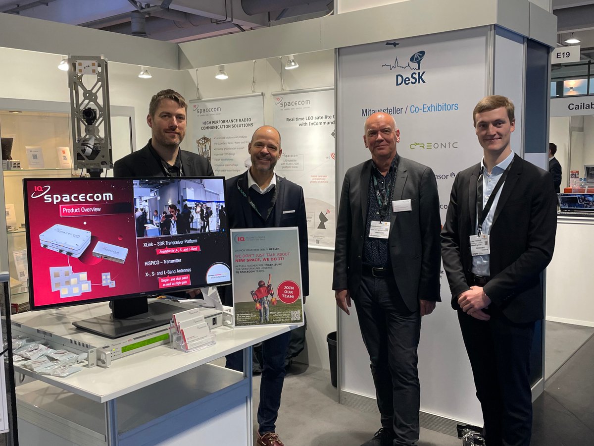 IQspacecom's tweet photo. We are in the middle of day two of @SpaceTechExpoEU  in Bremen and look forward to meet you at booth E21 in hall 4. 

#IQspacecom #SpaceTechExpoEU #SpaceMadeInGermany #satellitecommunications #smallsat https://t.co/XzTbfiDAyE