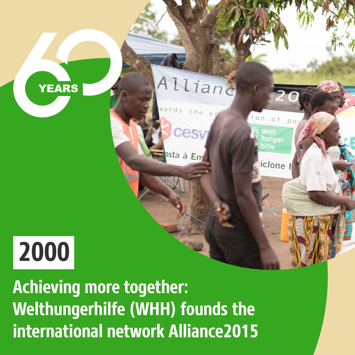 Welthungerhilfe's tweet photo. This year, Welthungerhilfe turns 60. This is a good opportunity to remember that we founded the @Alliance_2015 international network in 2000. We focus on joint impact with @ACTED 🇫🇷, @ayudaenaccion 🇪🇸 , @FondazioneCESVI 🇮🇹, @Concern  🇮🇪, @Helvetas  🇨🇭, @people_in_need 🇨🇿. 🤝 https://t.co/cNnvdEtSYF