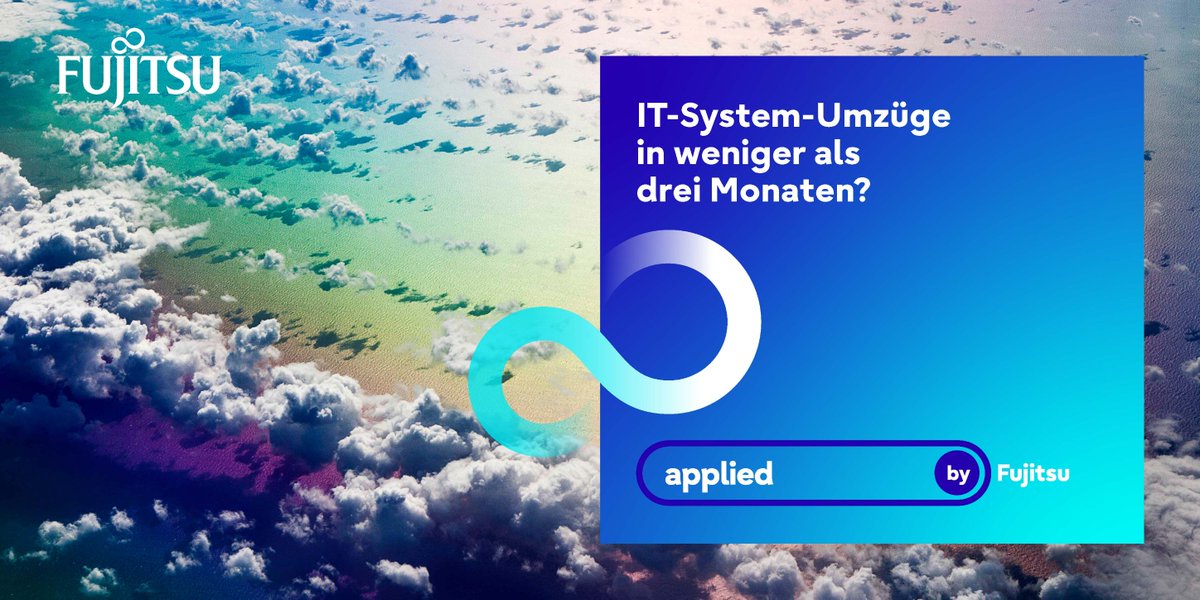 Wenn IT-System-Umzüge kinderleicht werden, nennen wir das: #AppliedByFujitsu. 💙

Jetzt vorbeischauen und mehr erfahren: okt.to/cCh5Vn

#Fujitsu #Transformation #Digitalisierung #Cocreation #Consulting