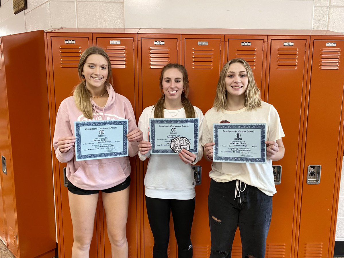 MrsMcCormick18's tweet photo. We also had 3 girls make the Tomahawk All Conference Team! 1st Team- Annabelle Fortin, 2nd Team- Addy Clark and Reese Cruit. Great Job ladies, keep it up!! 🏐 @ib327athletics @ib327schools https://t.co/DseaZzdGjf