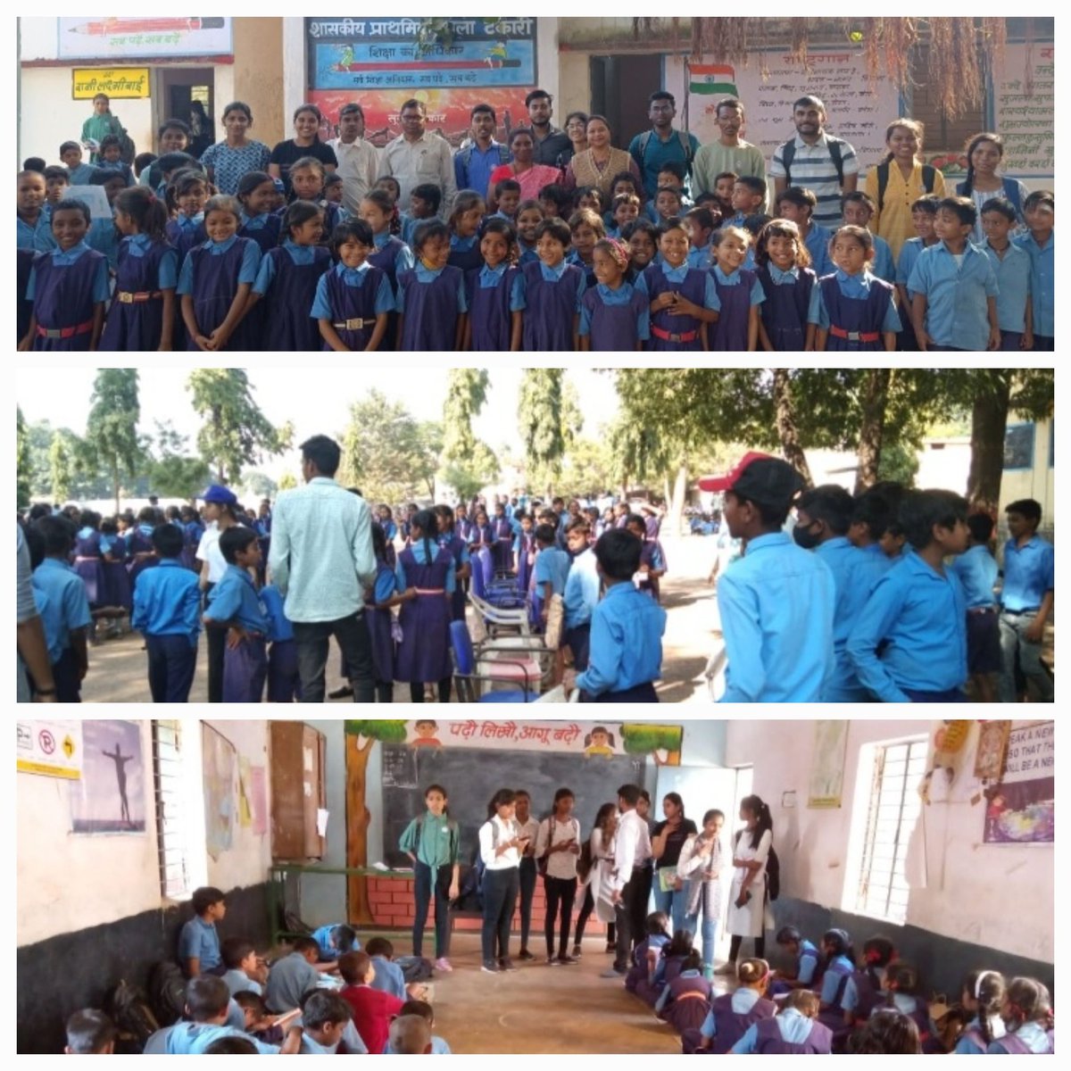 GECR_NSS's tweet photo. NSS, GEC, Raipur || One Day Workshop || Village :- Tekari

Discussed various problems and solutions with the Villagers, Primary and Middle School Students and Teachers. We also increased their awareness about some major issues.

#NSS #YuvaBharat
@Nss_ssgi https://t.co/JL0eQpUcGT