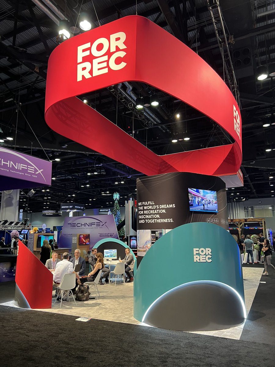 CaleHeit's tweet image. Day 1 at IAAPA Expo in Orlando was a success!

We enjoyed meeting with our clients, industry partners &amp;amp; many friends, discovering new opportunities, learning from our peers &amp;amp; having a lot of fun! 

Visit the @FORRECdesigns booth #2069 to say hi!

#iaapa2022 #experiencedesign