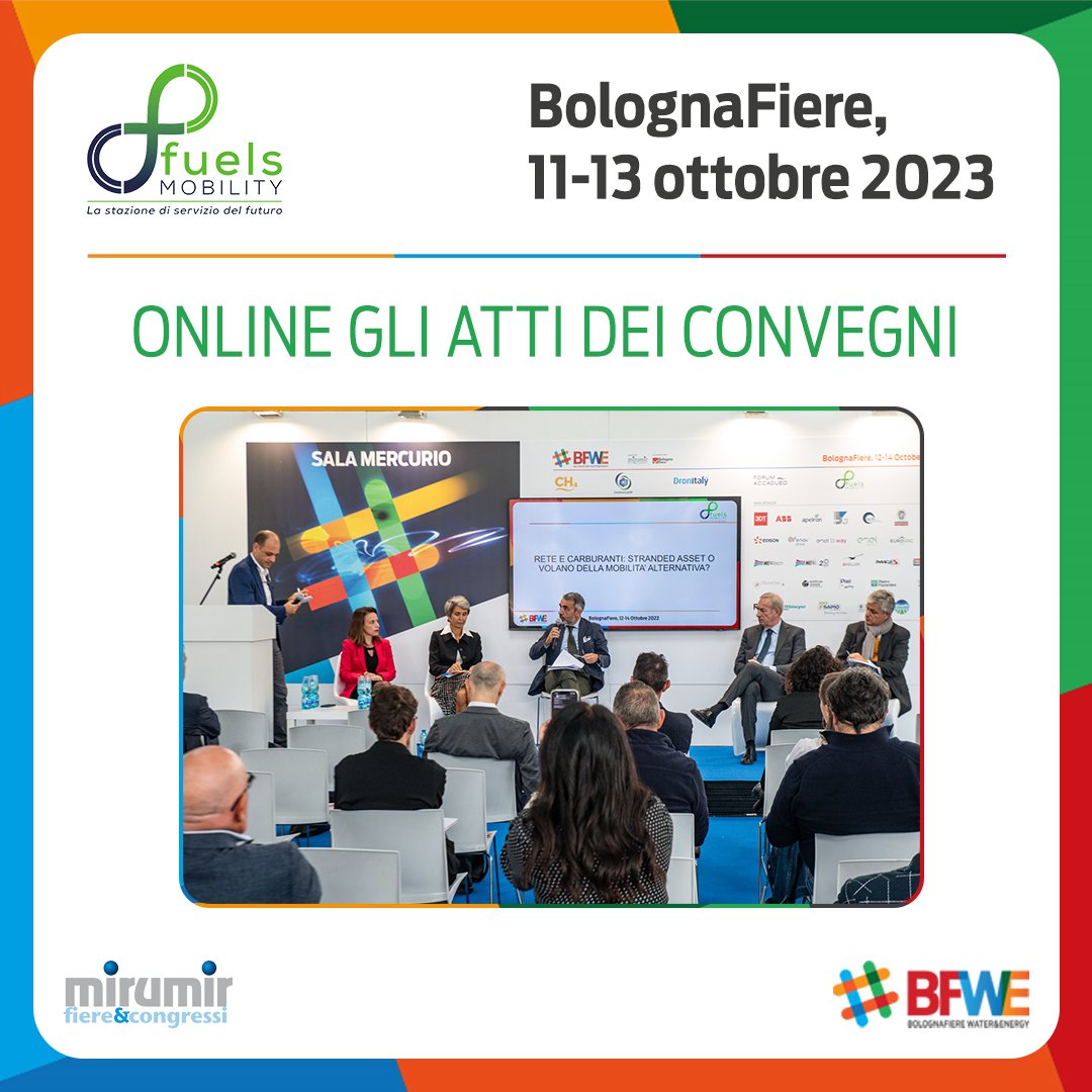 📹 Online i video e gli atti dei convegni di 
<a href="/FuelsMobility/">Fuels Mobility</a>
 2022

🤝 Tre giorni di incontri, seminari tecnici e workshop nei quali istituzioni, associazioni ed esperti si sono confrontati sui principali temi della filiera.

👉 Link: bit.ly/3g7lhcm