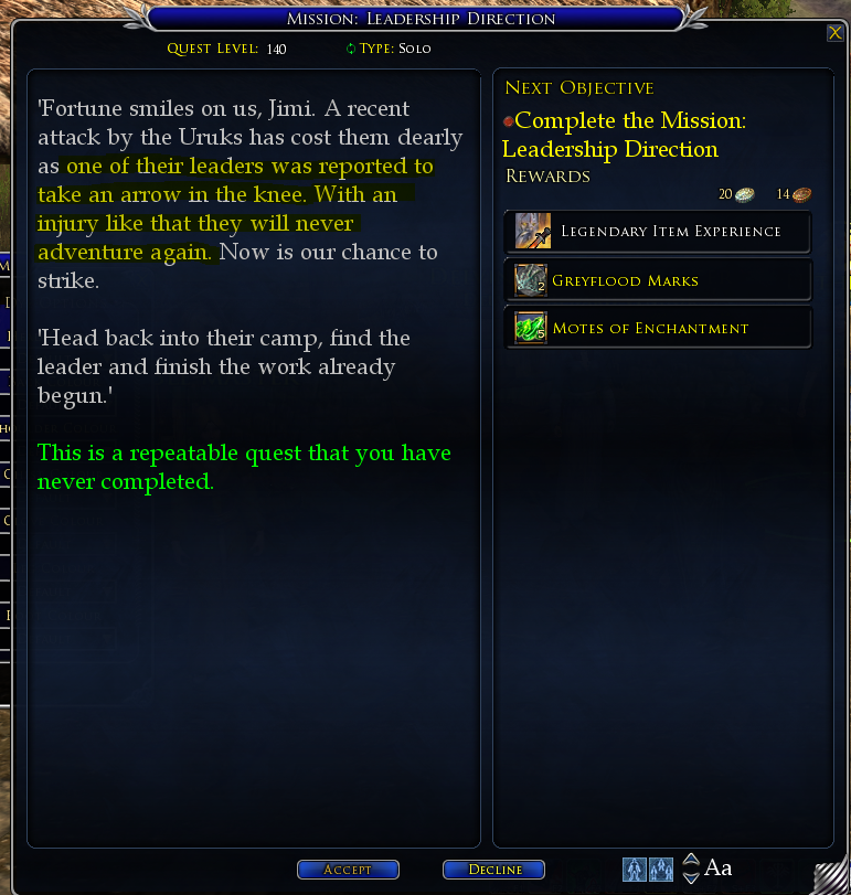 JThornshield's tweet photo. The text from one of the new Before the Shadow quests... 😂 #lotro #lotrofamily https://t.co/jiZG1SfAI5