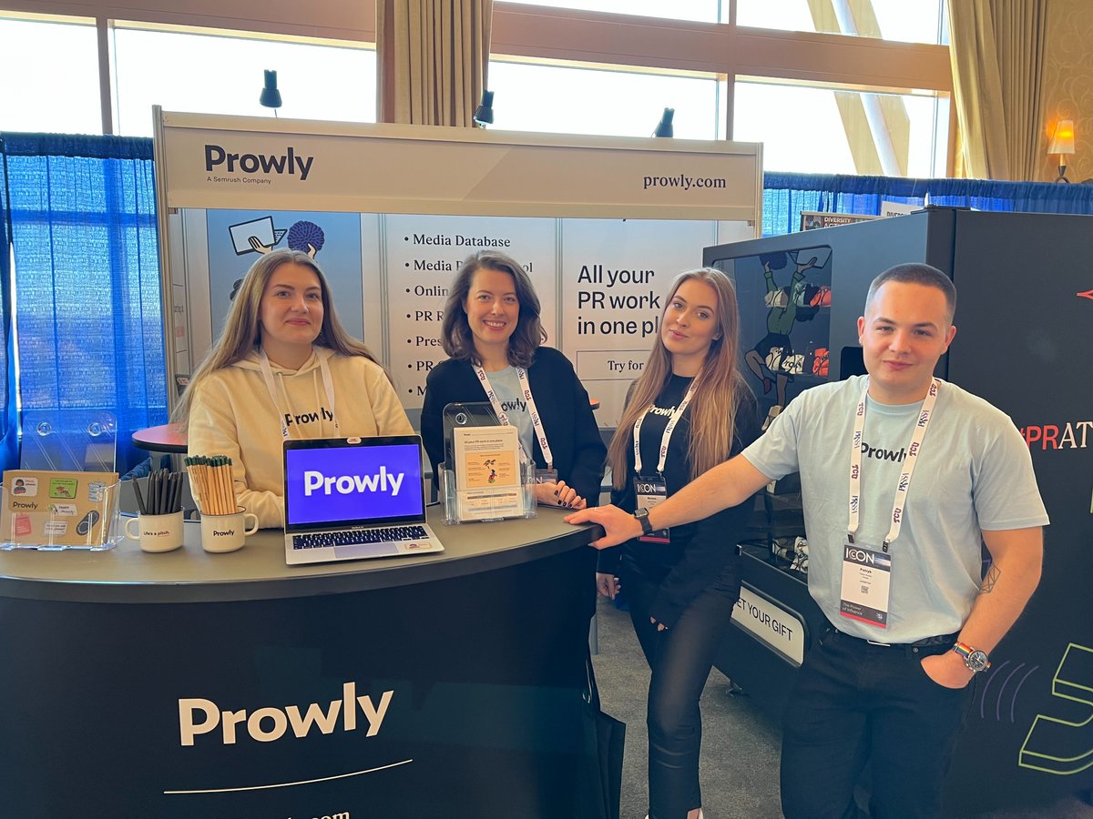 Prowly_com's tweet photo. We want to thank everyone we met at ICON this year.
Thanks for your warm welcome and for all the PR (but not just) related talks.
We hope you had fun at our booth, we definitely did 😉
#ProwlyxICON #prsaicon2022 https://t.co/xleCG0gKRA