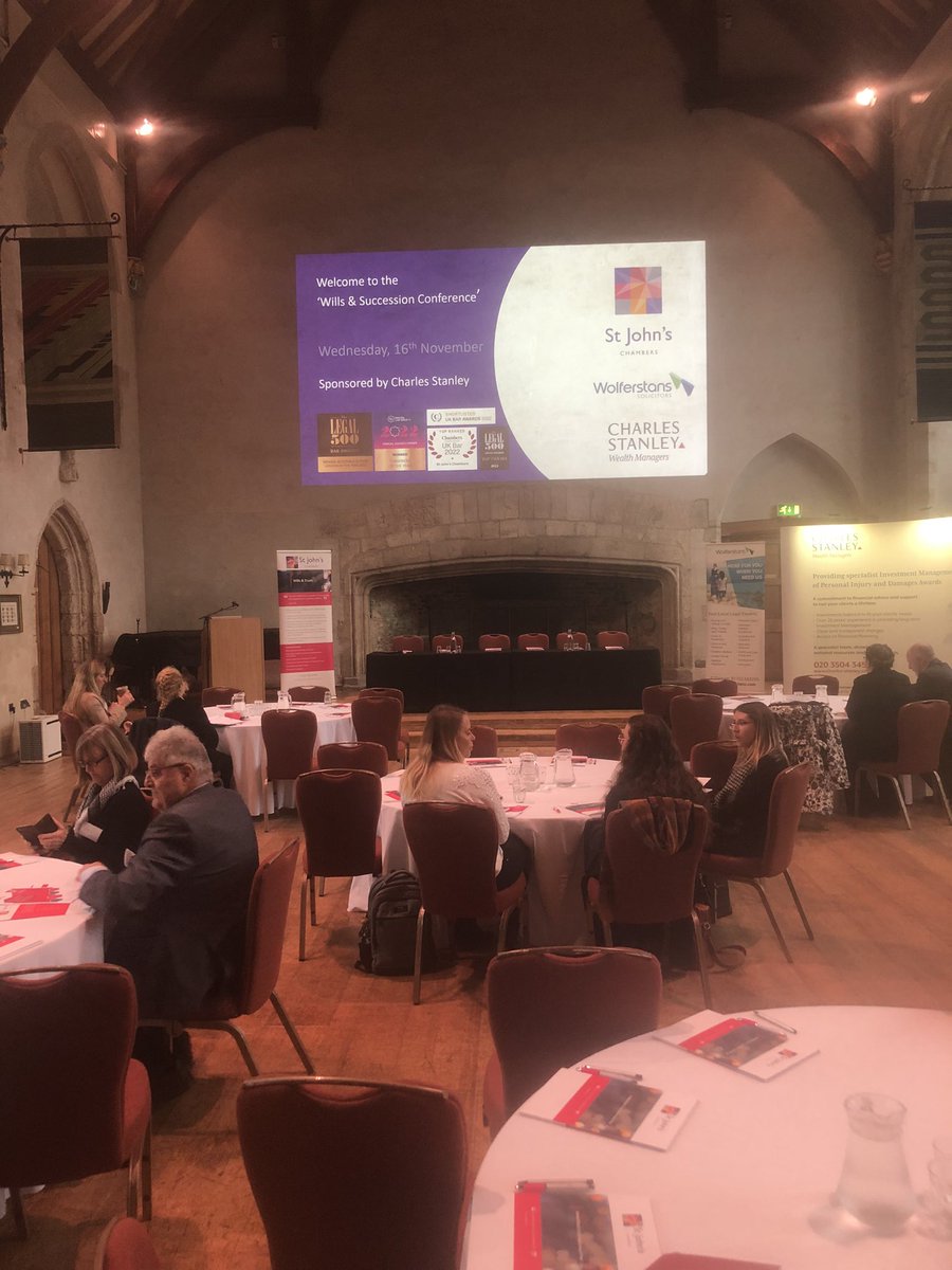 StJohnsChambers's tweet photo. Already to go at Dartington Hall in Devon! Beautiful venue to greet our delegates for the #wills &amp; succession conference. @Wolferstans @_CharlesStanley. @troupalex1 https://t.co/fUrHt66Gce