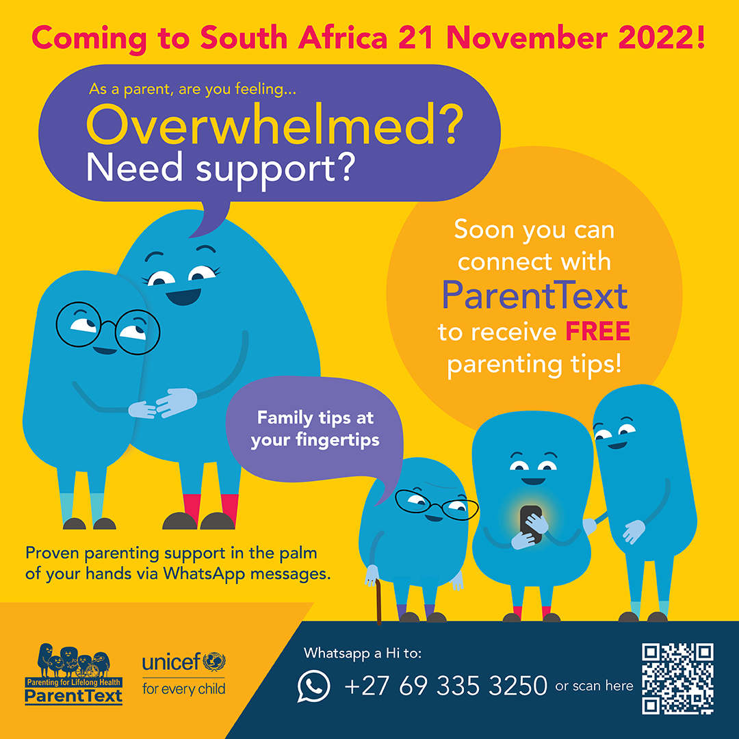 ParentingLH's tweet photo. 📱#ParentingTips in the palm of your hand are coming to South Africa! Please sign up to learn more about ParentText at our official #LaunchWebinar!
📅21 November 11-12:30 SAST
🔗https://t.co/DJ8rWZwsuu
#DigitalHealth #ParentingSA https://t.co/gW73SLVyWB