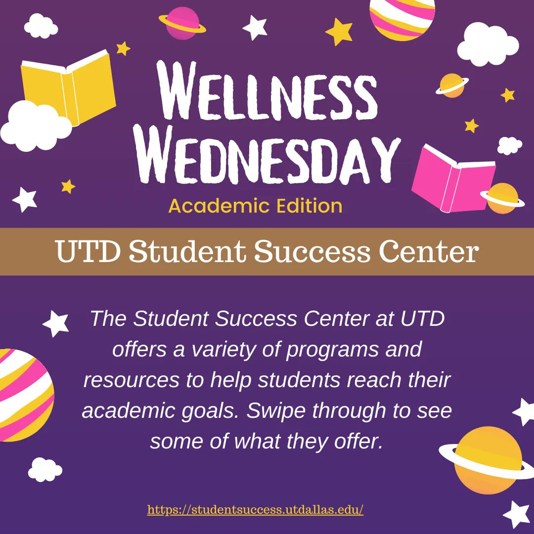 UTDLLC's tweet photo. Need an extra boost 💪 this semester? Try checking out our friends at the Student Success Center. 📖 Get the #grades you want this school year by using UTD's amazing resources! 💯

@utdssc

#utdllc #utdallas #utd #whoosh #collegelife #livinglearning #studyhabits #academics https://t.co/MLtUZ9uuhj