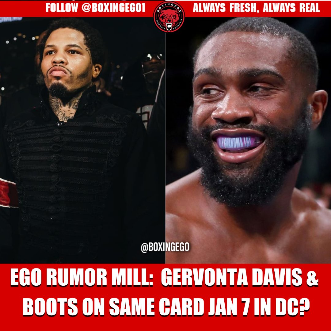 BOXINGEGO on Twitter "EGO RUMOR MILLL The streets is saying Gervonta