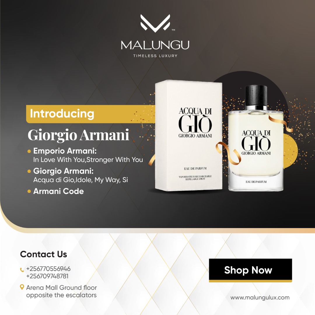 malungulux's tweet photo. Coming soon! right here with us...
You can call us on 0709-784-781/0770-556-946
or visit us at Arena mall Nsambya shop G-14 right opposite the escalators.
#uniquescent
#timelessscent
#beautifulscent https://t.co/okzoLTOgOw