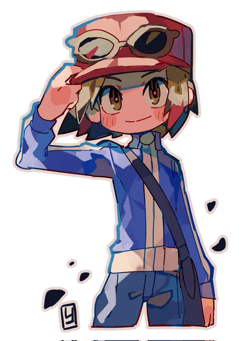 #ポケモントレーナー版深夜の真剣お絵描き60分一本勝負カルムくん 
