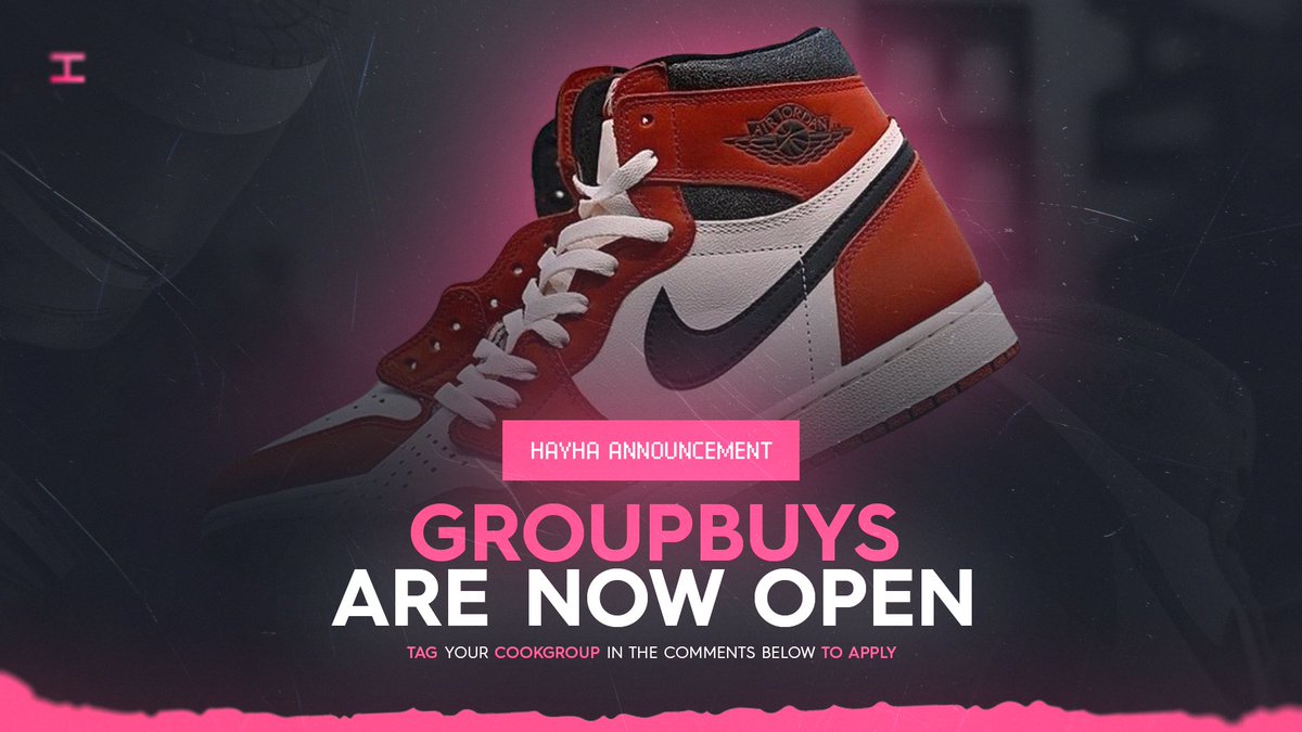 HayhaBots's tweet image. Hayha AIO is Open for Group Buys! 📭

Want your members to secure the Jordan 1s with us on Saturday? Just fill out this form if you&apos;re a group Owner/Admin ⤵️
tinyurl.com/HayhaAIOv2GBFo…

Need a FREE Key? ♻️RT + Tag your cookgroup

Every comment = extra entry 📥
UNLIMITED ENTRIES 🤤