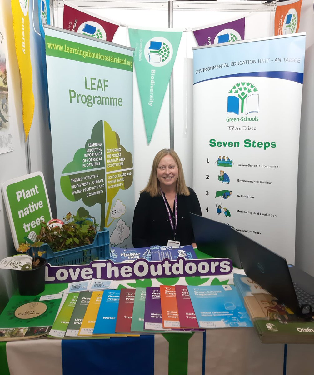 GreenSchoolsIre's tweet photo. We are thrilled to be at the @IPPNExpo with @LEAFIreland @climate_ambass in Killarney this week! Stop by to chat all things #GreenSchools, forests, #AnChoillBheag and more! https://t.co/RX6F69VnUs
