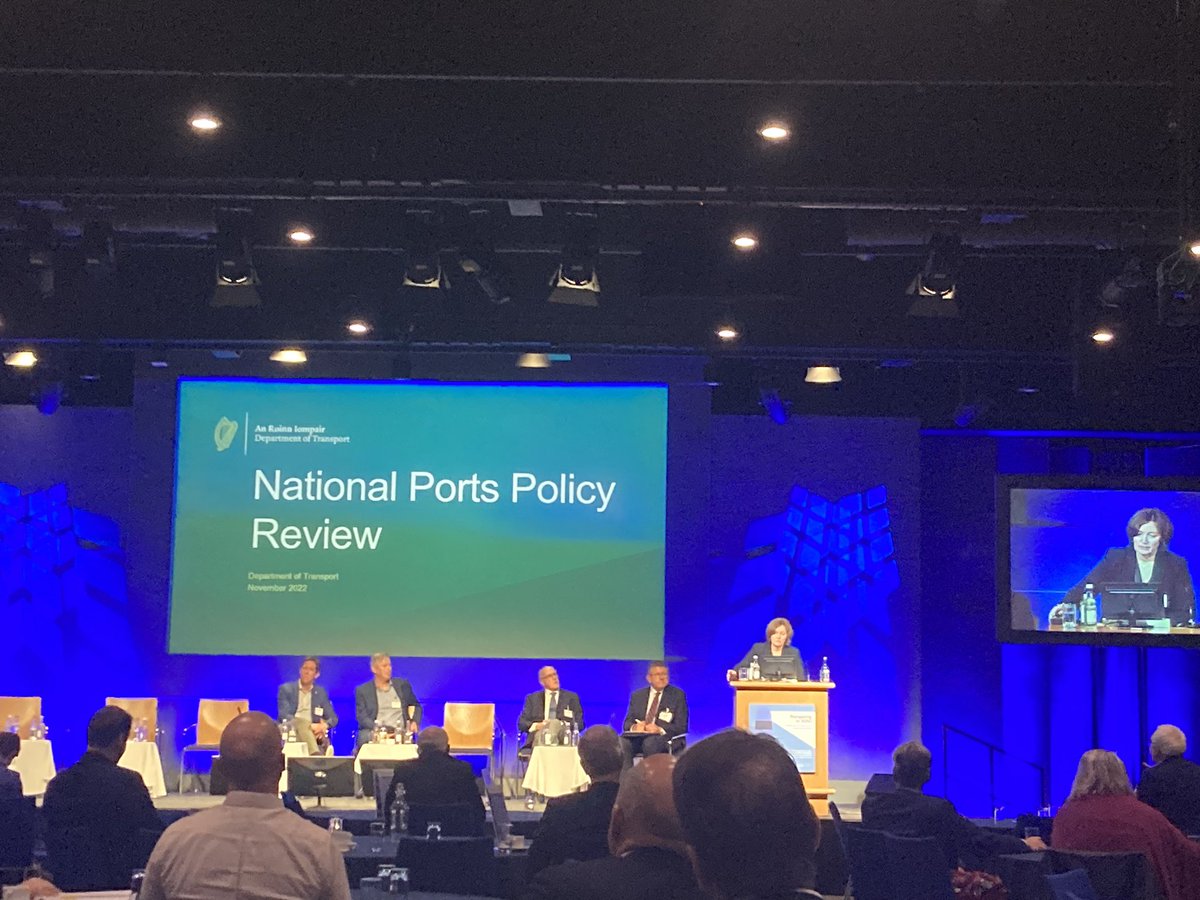DeirdreLane82's tweet photo. Mary Dunning @Dept_Transport speaking on the National Ports Policy Review, consultation planned for early 2023 @IrishLights IrishLights #Navigatingto2050 #IntheNI https://t.co/Ct76m2zB9t