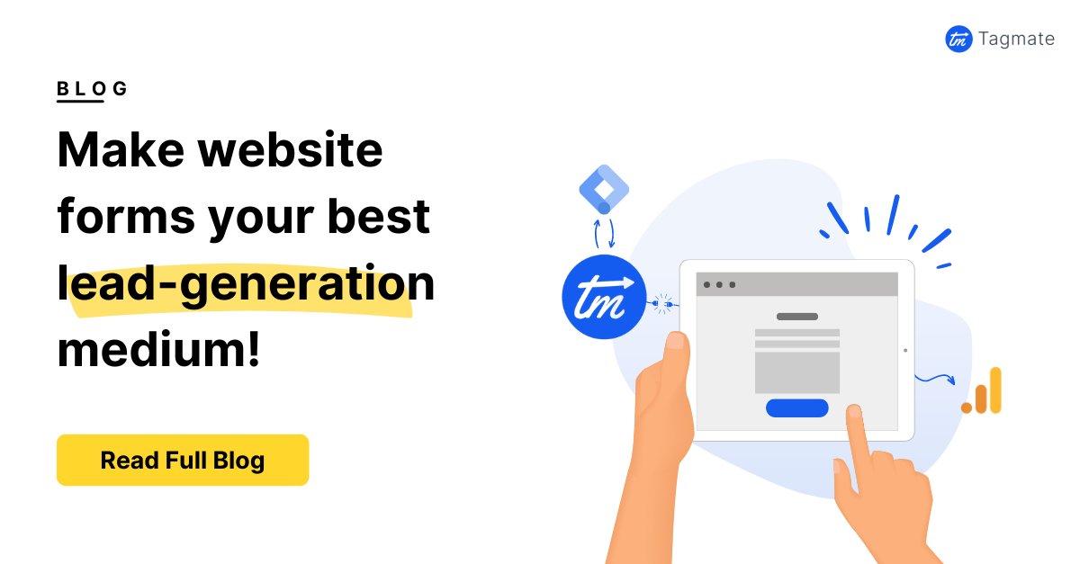 TagmateApp's tweet photo. Website forms capture details of users who express their explicit interest in your product or service. Tracking such users and their details in GA is crucial for your lead-gen funnel. 

Full blog  https://t.co/ZN8BoihlFE

⚠️Don't track any user's PII info in GA4 from these forms. https://t.co/kgLwuUULbm