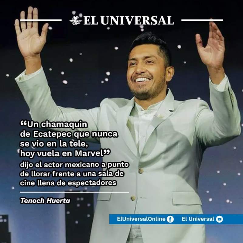 Más allá de todo el mme que hay con Tenoch Huerta, al menos yo reconozco que querer es poder.

Animo mis chavos, que en nuestro municipio somos más más los buenos.