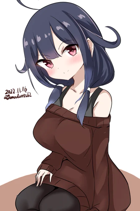 #艦これ版深夜の真剣お絵描き60分一本勝負 #艦これ版真剣お絵描き60分一本勝負_20221116大鯨ちゃんに甘えよう(使命感) 