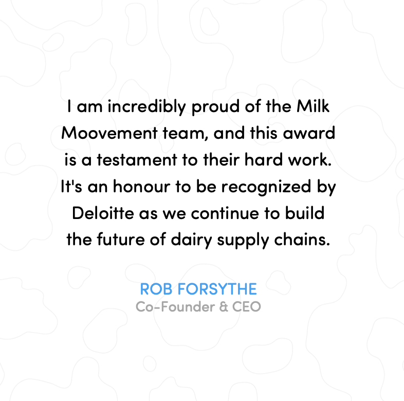 MilkMoovement's tweet photo. Milk Moovement is thrilled to be announced as a recipient of the Companies-to-Watch award with the 2022 Deloitte Technology Fast 50 program. #Fast50CA @DeloitteCanada

https://t.co/vGkYjuLYNf https://t.co/nOR9N0CsGe